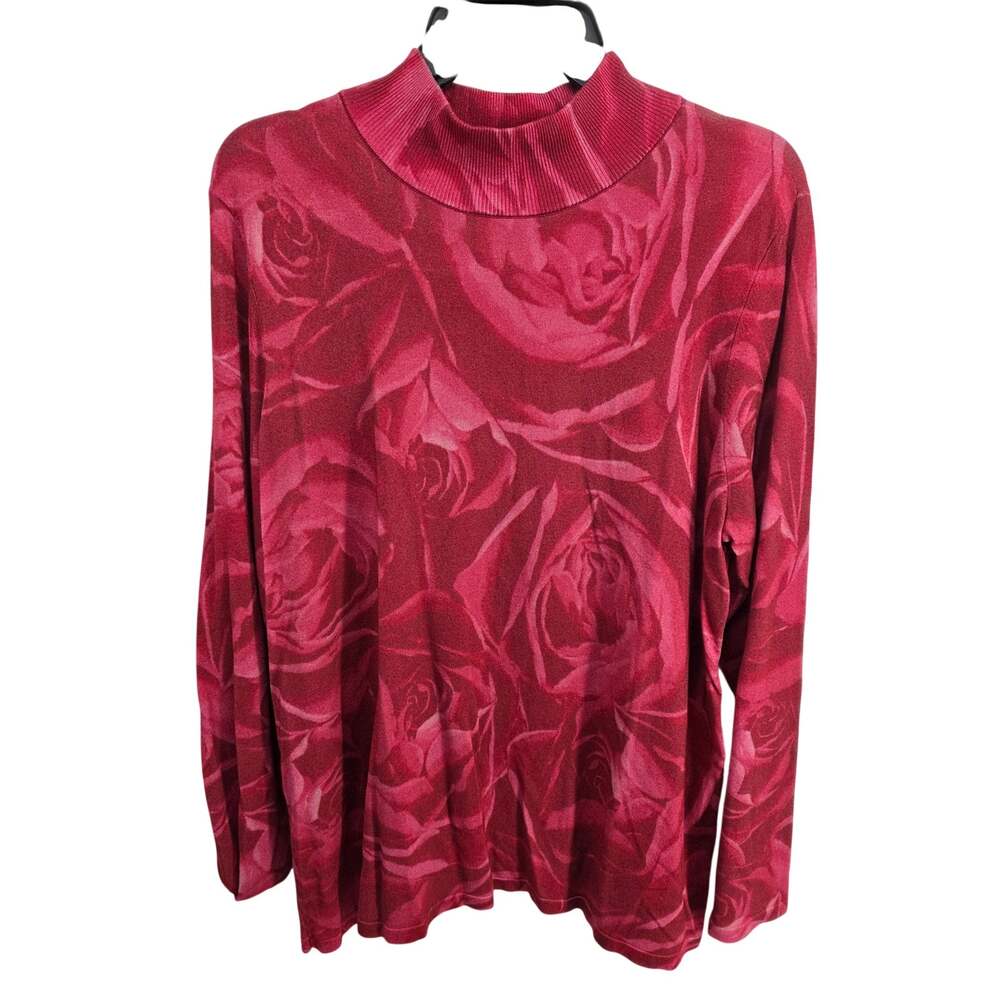 Chico's Rose Lightweight Mock Neck Knit Sweater Size Chico's 3 US XL